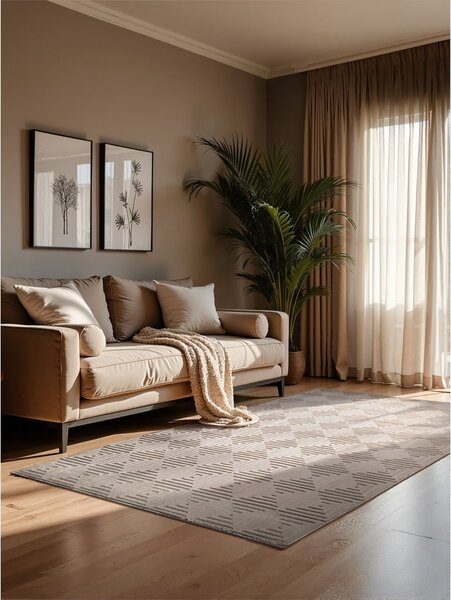 Bézs szőnyeg 120x170 cm Perles Tourmaline – Elle Decoration