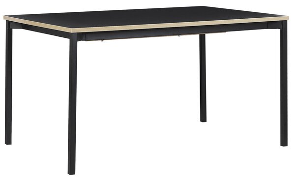 Kihúzható étkezőasztal AVIS Fekete 140/190 cm 90 cm