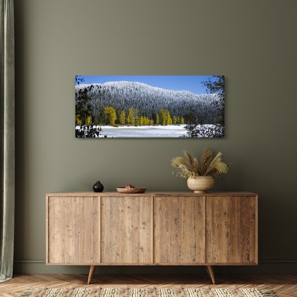 Kép - havas hegyek télen (120x50 cm)