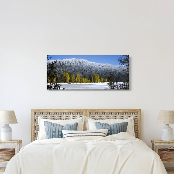 Kép - havas hegyek télen (120x50 cm)