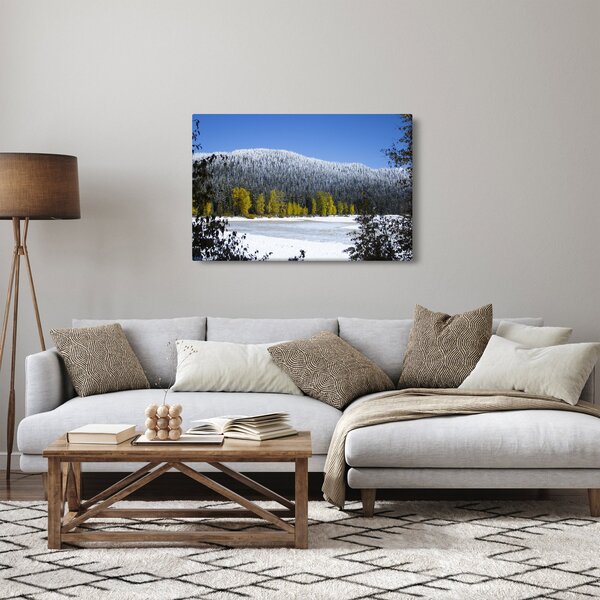 Kép - havas hegyek télen (90x60 cm)