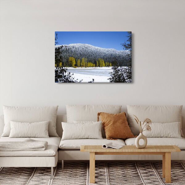 Kép - havas hegyek télen (90x60 cm)