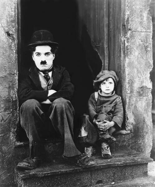 Fotográfia Charles Chaplin And Jackie Coogan, (35 x 40 cm)