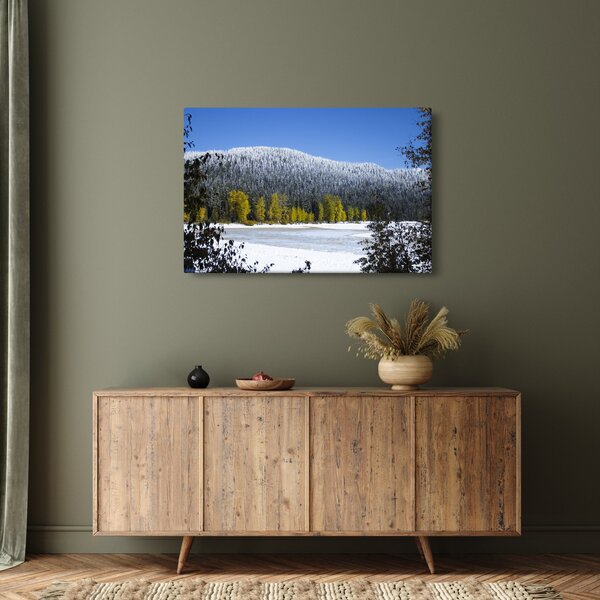 Kép - havas hegyek télen (90x60 cm)