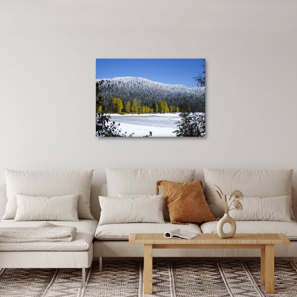 Kép - havas hegyek télen (70x50 cm)