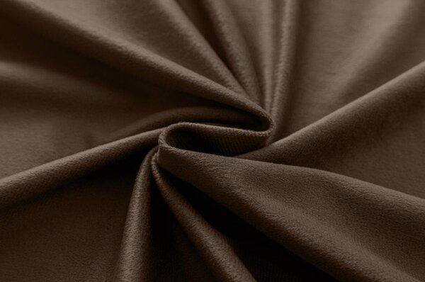 Barna sötétítő függöny VELVET 140x270 cm Felfüggesztés: Hullámos sínszalag