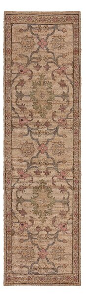 Natúr színű kézi szövésű jutakeverék futószőnyeg 60x230 cm Celine Jute Global – Flair Rugs