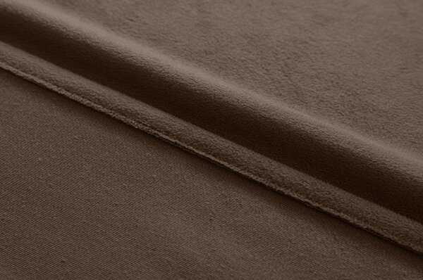 Barna sötétítő függöny VELVET 140x270 cm Felfüggesztés: Hullámos sínszalag