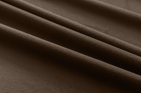 Barna sötétítő függöny VELVET 140x270 cm Felfüggesztés: Hullámos sínszalag
