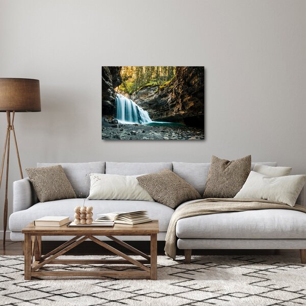 Erdei vízesés képe (70x50 cm)