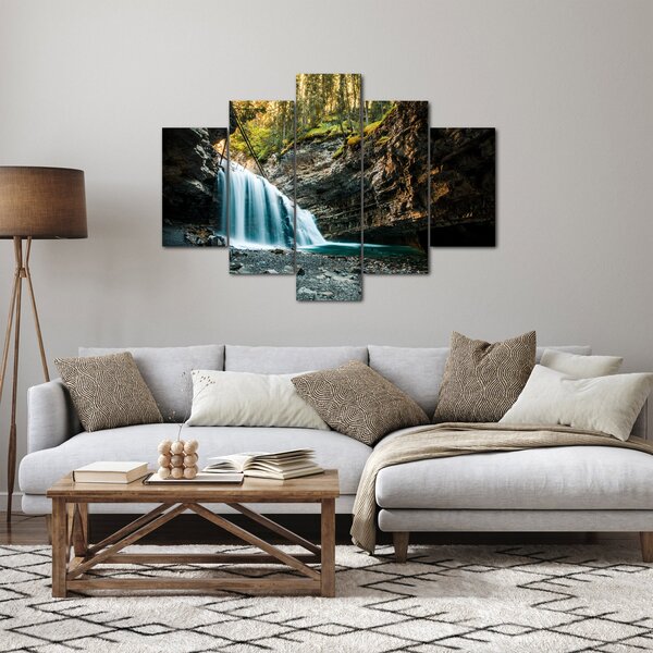 Erdei vízesés képe (150x105 cm)