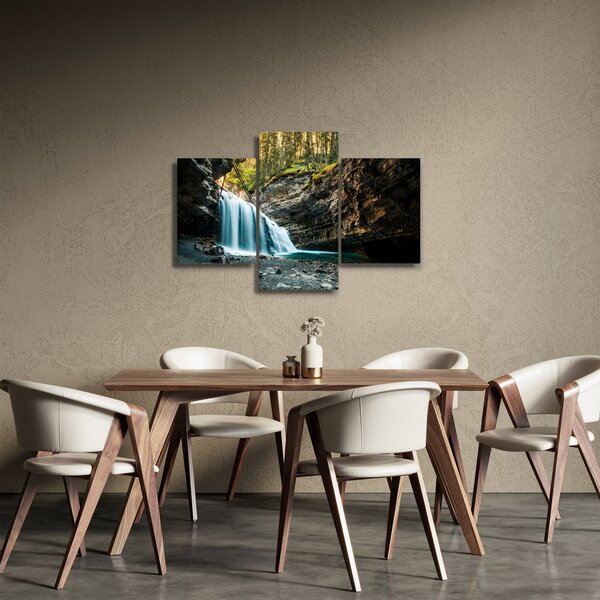 Erdei vízesés képe (90x60 cm)