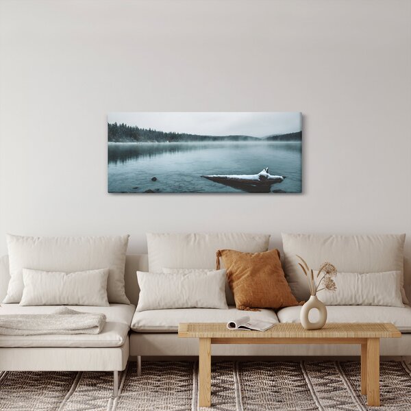 Kép - jeges északi tó (120x50 cm)