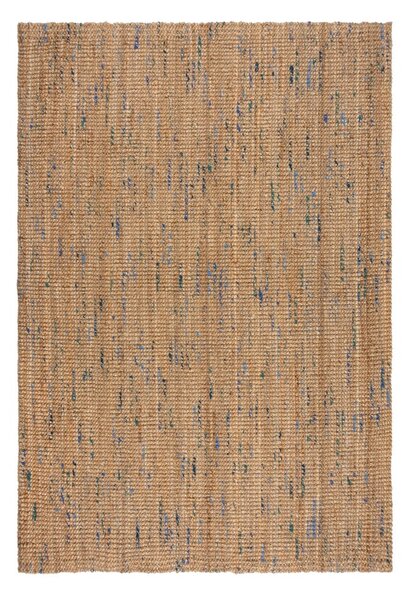 Kék-natúr színű kézi szövésű juta szőnyeg 160x230 cm Jute Boucle Blue – Flair Rugs