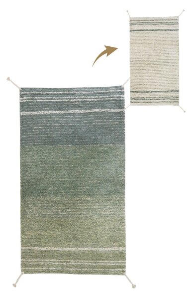Zöld-kék pamut szőnyeg 80x140 cm Twin Vintage – Lorena Canals