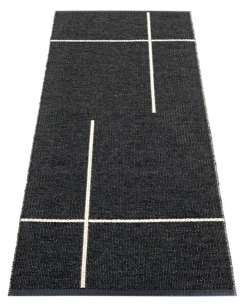 Fekete kültéri-beltéri futószőnyeg 70x180 cm Fred Black – Pappelina