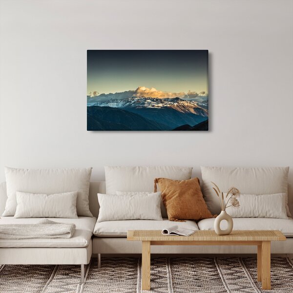 Kép - magas hegyek csúcsai (90x60 cm)