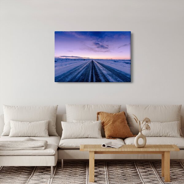 A téli út képe (90x60 cm)