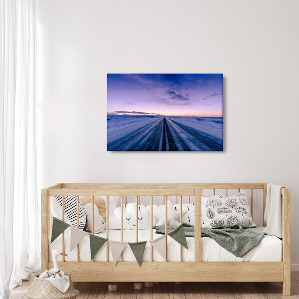 A téli út képe (90x60 cm)