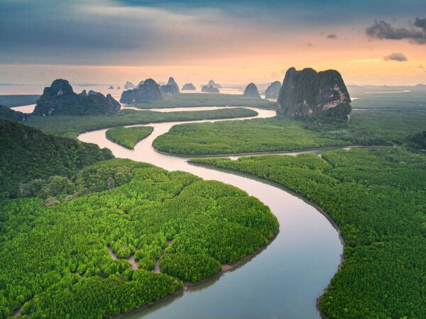 Művészeti fotózás Beautiful landscape Phangnga bay, unseen view, Jackyenjoyphotography, (40 x 30 cm)