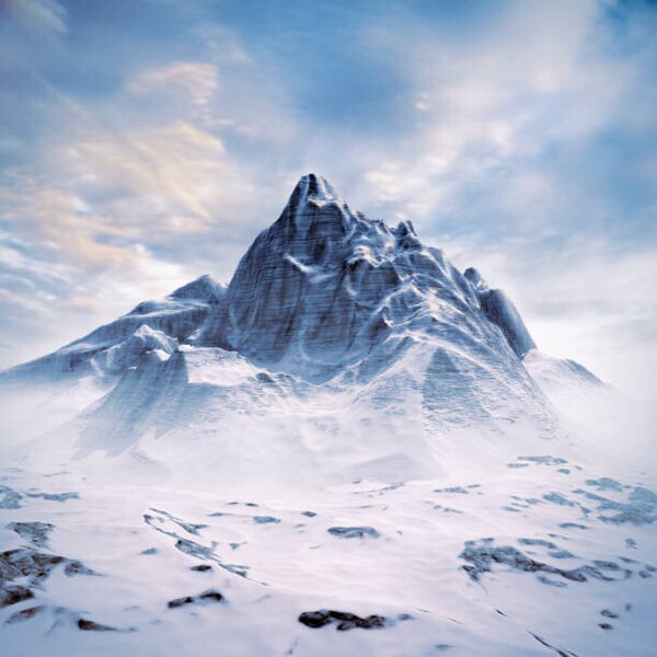 Fotográfia Mountain peak scene, grandeduc, (40 x 40 cm)