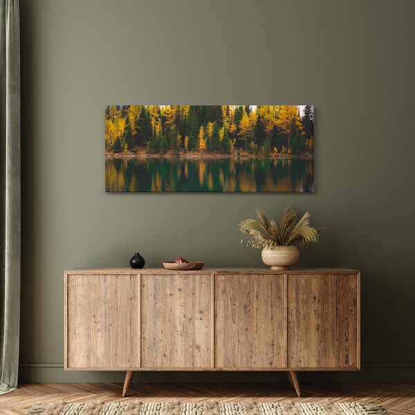 Erdei tó képe (120x50 cm)