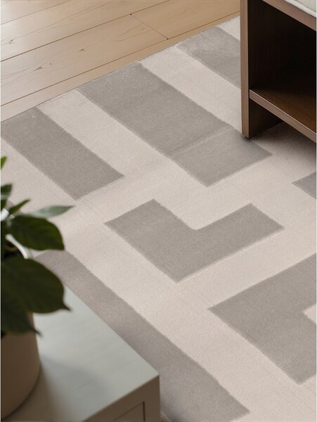 Szürke-krémszínű szőnyeg 120x170 cm Perles Onyx – Elle Decoration