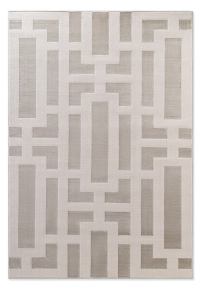 Szürke-krémszínű szőnyeg 120x170 cm Perles Onyx – Elle Decoration
