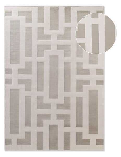 Szürke-krémszínű szőnyeg 120x170 cm Perles Onyx – Elle Decoration