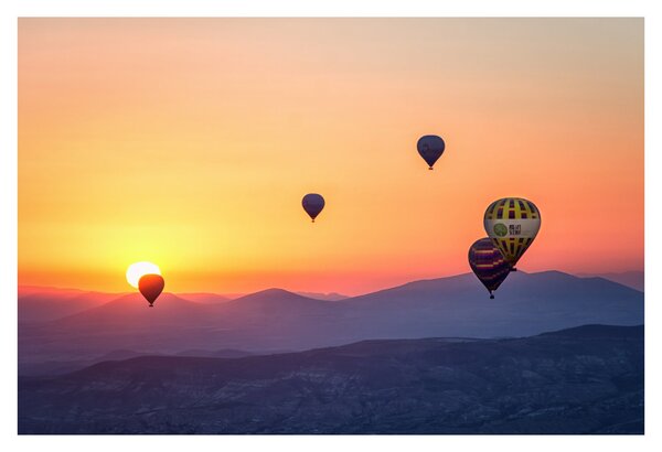 Hőlégballon képe (90x60 cm)