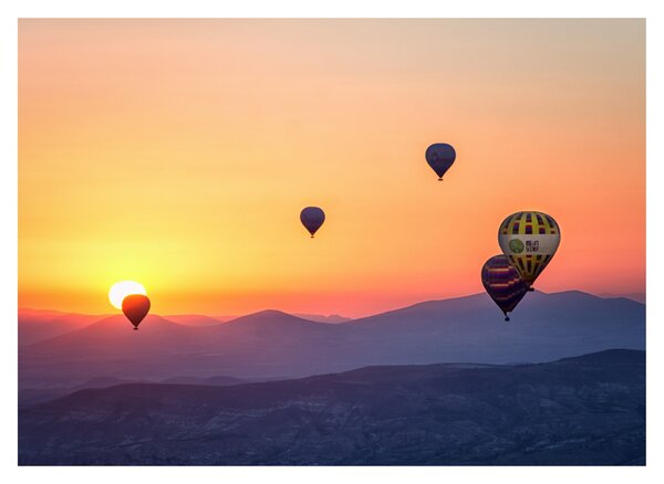 Hőlégballon képe (70x50 cm)