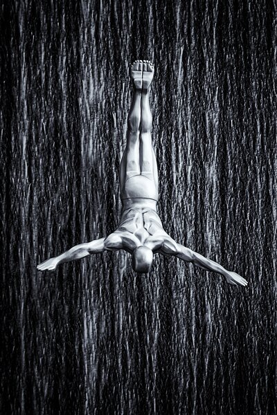 Művészeti fotózás fine diving, Martin Fleckenstein, (26.7 x 40 cm)