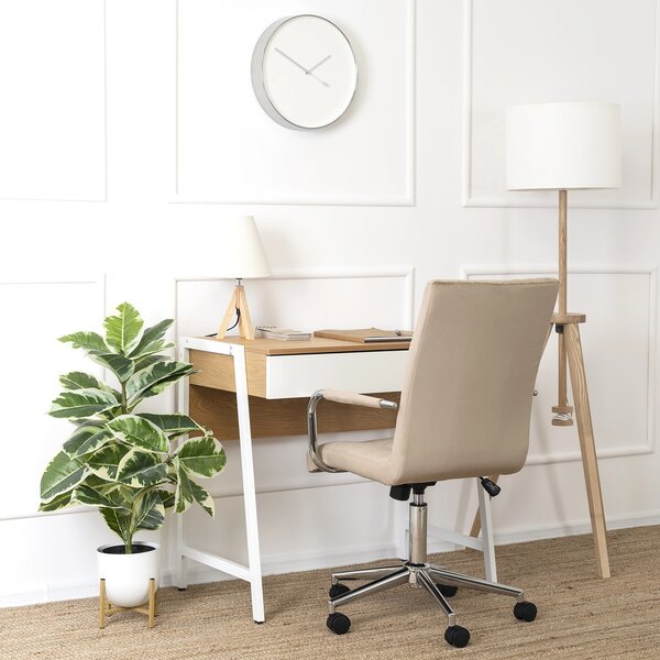 MORI íróasztal 84 cm tölgy/fehér