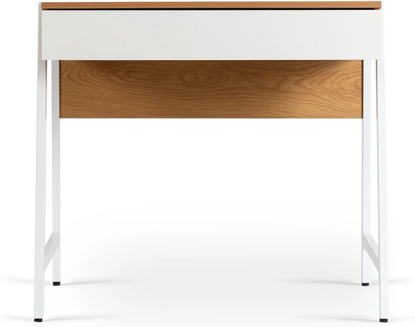 MORI íróasztal 84 cm tölgy/fehér