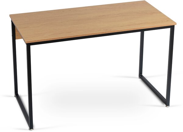 ROSS íróasztal 120 cm, arany tölgy/fekete