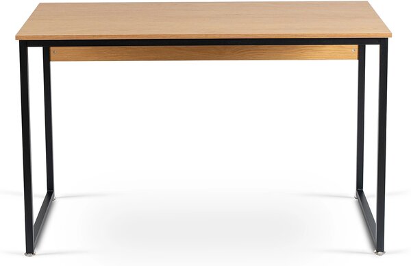 ROSS íróasztal 120 cm, arany tölgy/fekete