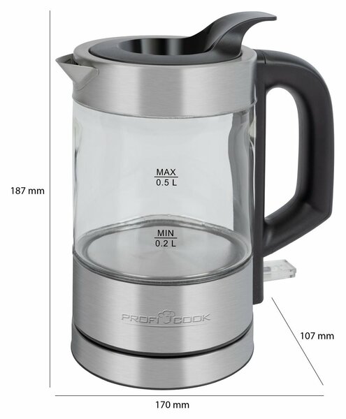 ProfiCook WKS 1228 elektromos vízforraló 0,5 l