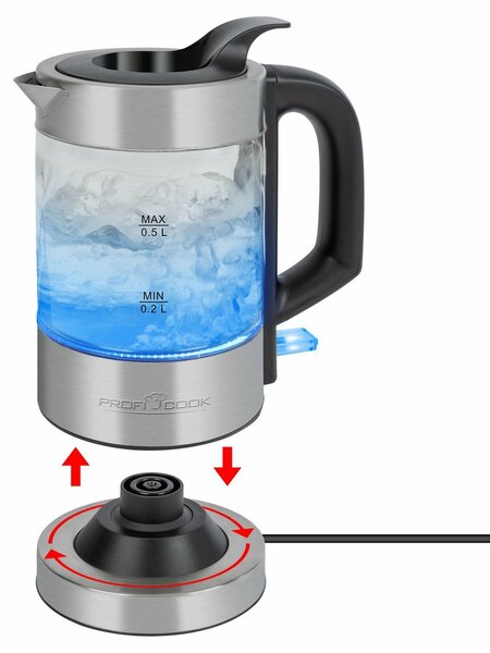 ProfiCook WKS 1228 elektromos vízforraló 0,5 l