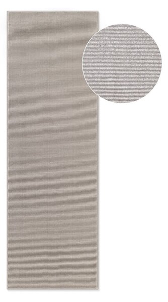Szürke-krémszínű futószőnyeg 80x240 cm Perles Dolomite – Elle Decoration