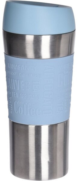 Tronto utazó termo bögre, 350 ml, kék,rozsdamentes acél, 8 x 20 cm