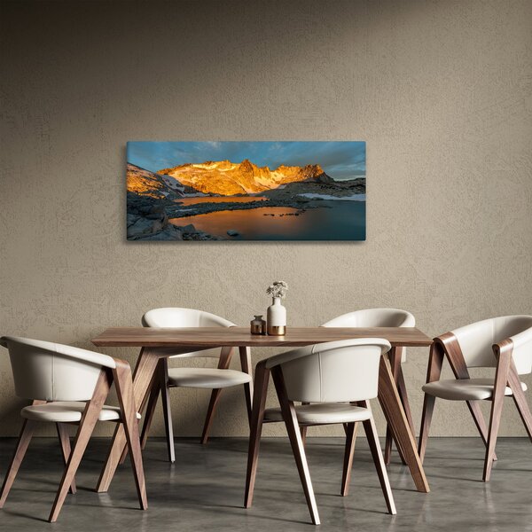 Egy hegyvidéki táj képe (120x50 cm)