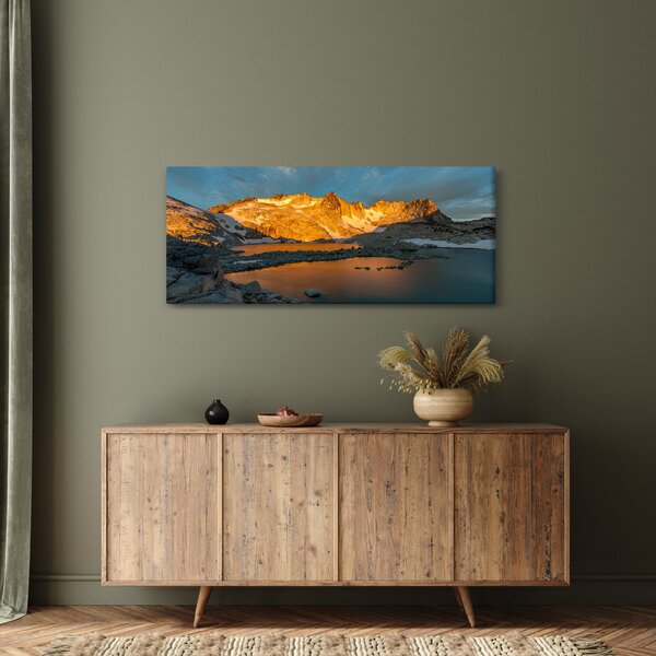 Egy hegyvidéki táj képe (120x50 cm)