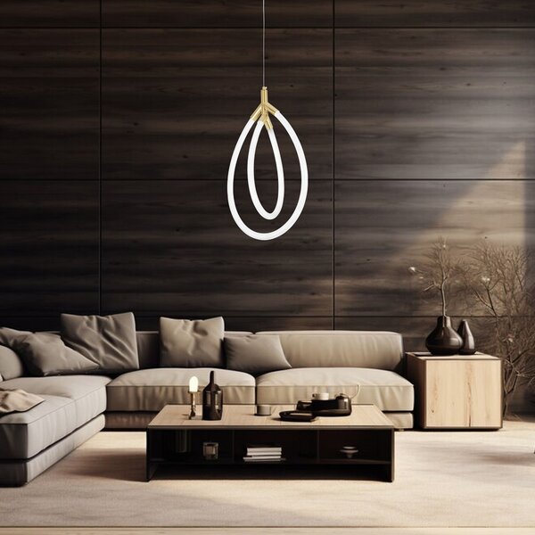 LED lámpa G017-CP Gold