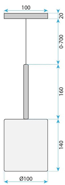 Mennyezeti lámpa APP1702-1CP GREY B