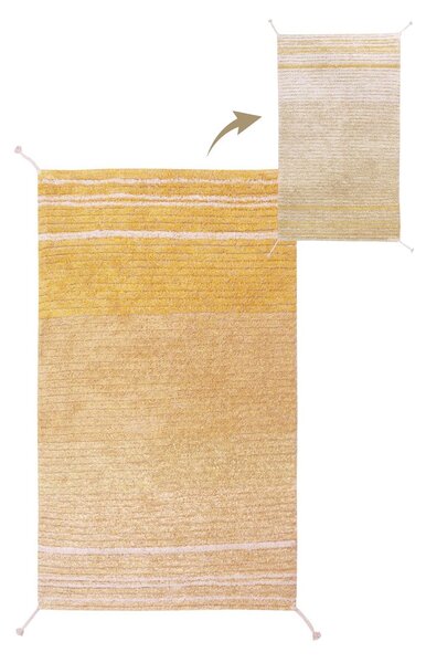 Okkersárga pamut szőnyeg 80x140 cm Twin Amber – Lorena Canals