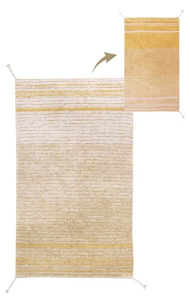 Okkersárga pamut szőnyeg 80x140 cm Twin Amber – Lorena Canals