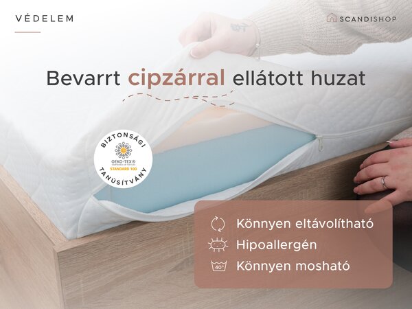 Kókuszmatrac COCO MAXI 20 cm 90 x 200 cm Matracvédő: Matracvédő nélkül