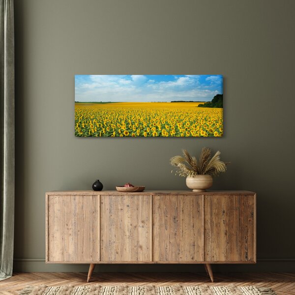 Kép - napraforgó (120x50 cm)
