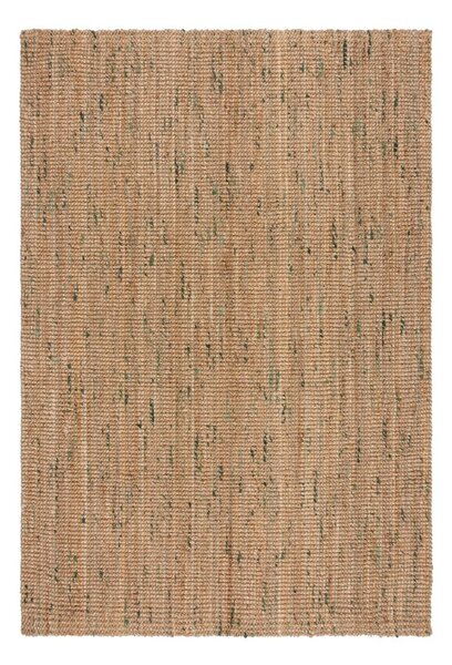 Zöld-natúr színű kétoldalas kézi szövésű juta szőnyeg 120x170 cm Jute Boucle Green – Flair Rugs