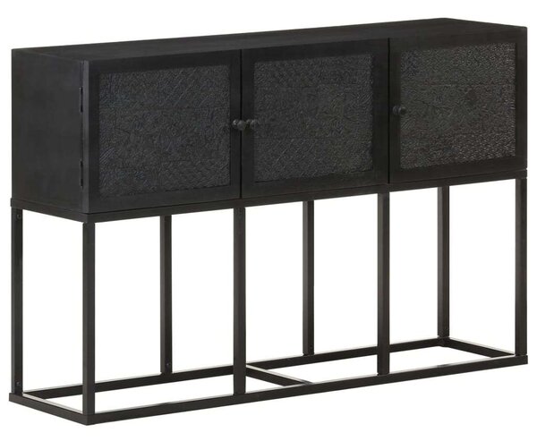 VidaXL Mangófa Tálalószekrény - 3 Ajtós - 115x30x76 cm
